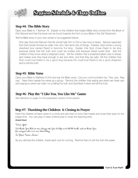 Quigley's Village Curriclum Page 4