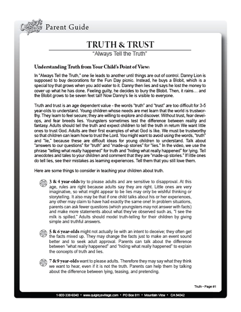 Quigley's Village Parent Guide 1