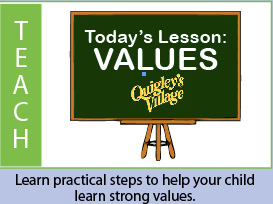 Learn practical steps to teach your child values image.